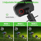 nipify Solar 1 Pack Spot Lights Outdoor Motion Sensor with 3 Modes,Solar Spotlights Outdoor Waterproof 2-in-1 Auto On/Off Landscape Lighting for Outside Yard Wall Garden Pathway, Warm White