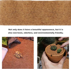 EATAKWARD 120'' x 12'' Coconut Mat, Coco Fiber Roll, Natural Coconut Coco Liner Roll, Thick Coco Liners for Planters, Flowers, Pet, Tortoise, Lizard, Snake, Rabbit, Brown (120 * 12 inch)