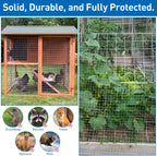 Hardware Cloth,Chicken Wire Fence,1/2 inch 15.7in x 6ft Galvanized Welded Cage Wire for Bird Wire Gopher Wire Rabbit Wire Snake Fence Poultry Netting Cage Screen