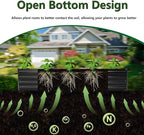 4×3×1FT(2PCS) Galvanized Raised Garden Bed Kit, Metal Planter Boxes,Large Raised Garden Bed for Planting Vegetables,Flowers,Herbs -Black