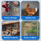 Hardware Cloth 1/2 in 48 x 100 ft 19 Gauge Wire Mesh | Galvanized welded wire mesh, Stronger Welds, Uniform Mesh, Chicken Coop, Garden Fence, Gopher Barrier