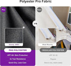 PURPLE LEAF Patio Umbrella 10' X 13' Rectangle Cantilever Umbrella Large Aluminum Outdoor Umbrellas with 360-degree Rotation & UPF40+ Premium Fabric for Deck Pool Garden Yard, Graphite Grey