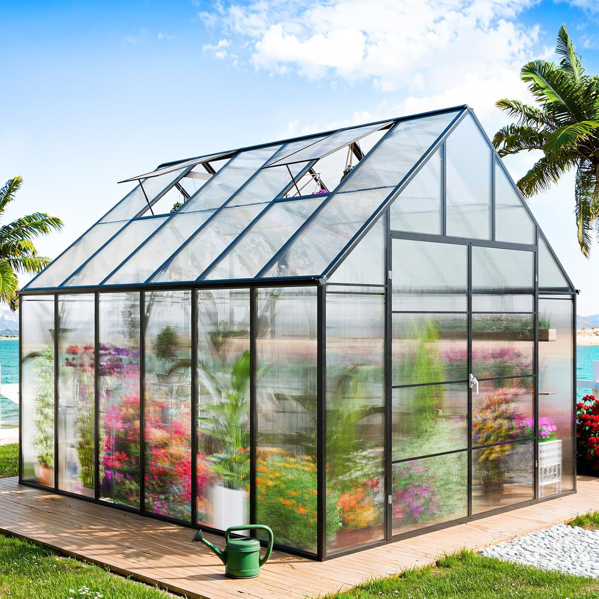 12x10x10 ft extra large greenhouse for outdoors, heavy, main product view
