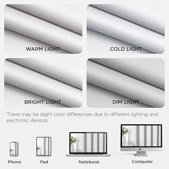 Joydeco Blackout Door Curtain for Doorway Privacy 78 Inches Long, Grommet Closet Curtain for Open Closet, Room Divider for Bedroom Living Room (Pure White, 40Wx78L, 1 Panel)