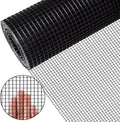 Zevemomo 36" x 50' 1/4inch Hardware Cloth, Black Vinyl Coated Chicken Wire Fence Galvanized Welded Mesh Roll for Home Garden Rabbit Cage