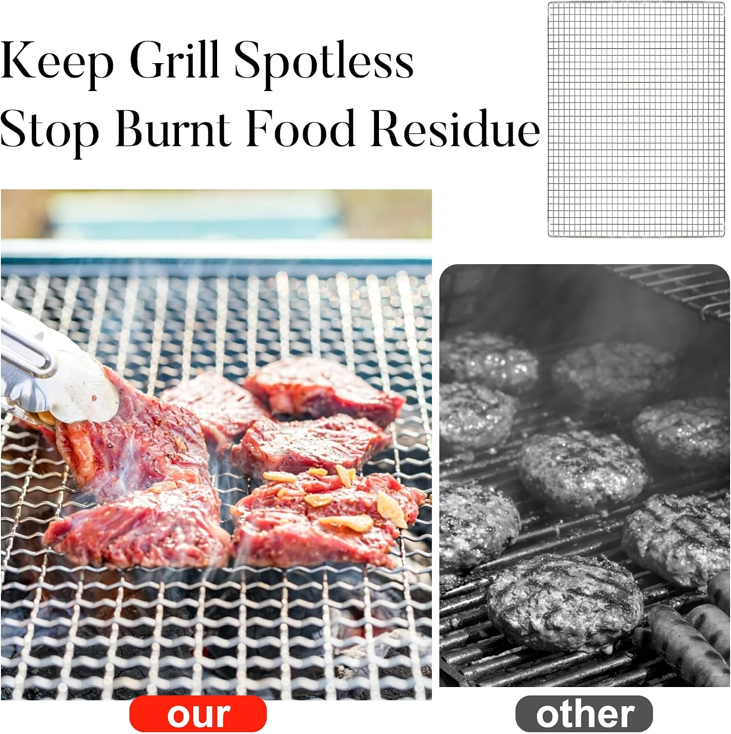 10 PCS Disposable Grill grates，Grill mesh 11.8×15.7 inch，Disposable Grill Topper for Outdoor BBQ Parties，Grill net can Withstand high temperatures