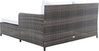 Safavieh Outdoor Collection Cadeo Grey Brown/White Cushion Daybed PAT7500C