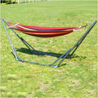 Hammock Stand, 350kg Load Capacity Hanging Swing Holder Rack with Hammocks, for Garden Patio Camping Picnic(Red)