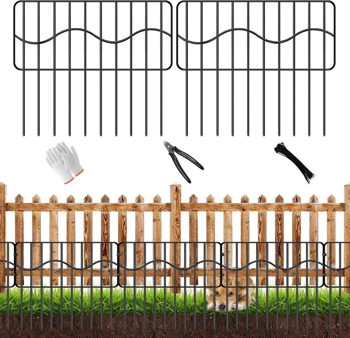 eibikdi 40ft x 13in(h) garden animal barrier fence, main product view