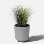 Veradek Mason Series Lima Planter - Round Planter for Indoor or Outdoor Porch/Garden | Made from Plastic-Stone Composite with Drainage Holes | Modern Décor for Succulents, Flowers, Small Plants