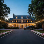 RTTY Classic Series 200FT Outdoor String Lights Expandable System with 74 G40 Bulbs (2x100FT) - for Sprawling Properties, Large Commercial Patios, or Dual-Zone Backyard & Event Lighting