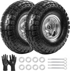 10" heavy-duty replacement tires, 4.10/3.50-4" for gorilla carts,hand, main product view