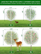 large fruit trees netting cicadas - 2pcs 8x5.3ft on a desk or shelf