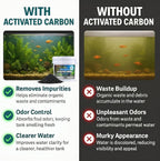 tradegrade premium activated carbon (1 gallon) granular charcoal on a desk or shelf
