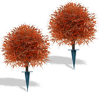 yangrass 2 pack fall artificial cedar topiary balls, main product view