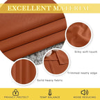 NICETOWN Blackout Burnt Orange Curtain 54 inches Long - Solid Grommet Sound & Light Reducing Room Darkening Window Treatment Thermal Drape for Girls Room/Nursery (1 Panel, W52 x L54)