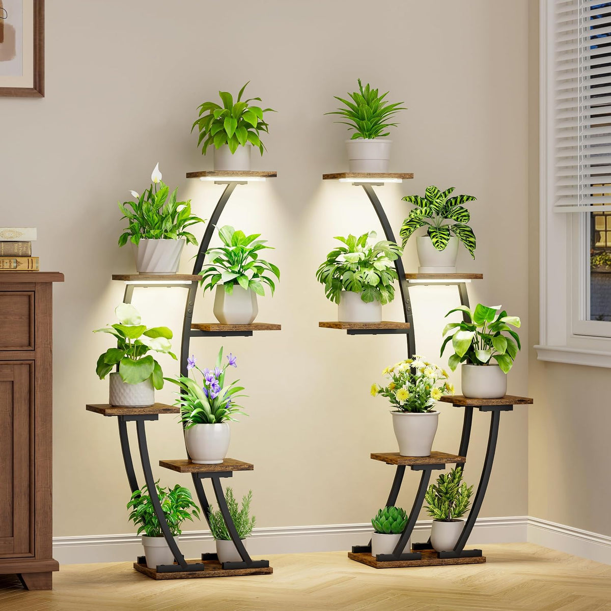 bacekoll plant stand with grow light 2 pack, main product view