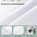 White Outdoor Curtains for Patio Waterproof - 6 Panels Privacy Weatherproof Outside Curtains with Grommets for Pergola, Gazebo, Porch, Cabana, Balcony, 54 x 84 Inch