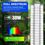 Barrina T8 Grow Lights for Indoor Plants, 3FT 5000K Full Spectrum, 6 Packs | V-shaped Reflector, 180W(6 x 30W), Daylight White Plant Light, Linkable LED Growing Light for Seedlings, and Shelf
