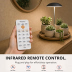 small grow lights for indoor plants, 2 pack shown in use