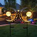 solar hummingbird lights for outside garden decor stake, main product view