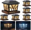 siedinlar solar post cap lights outdoor aluminum glass, main product view