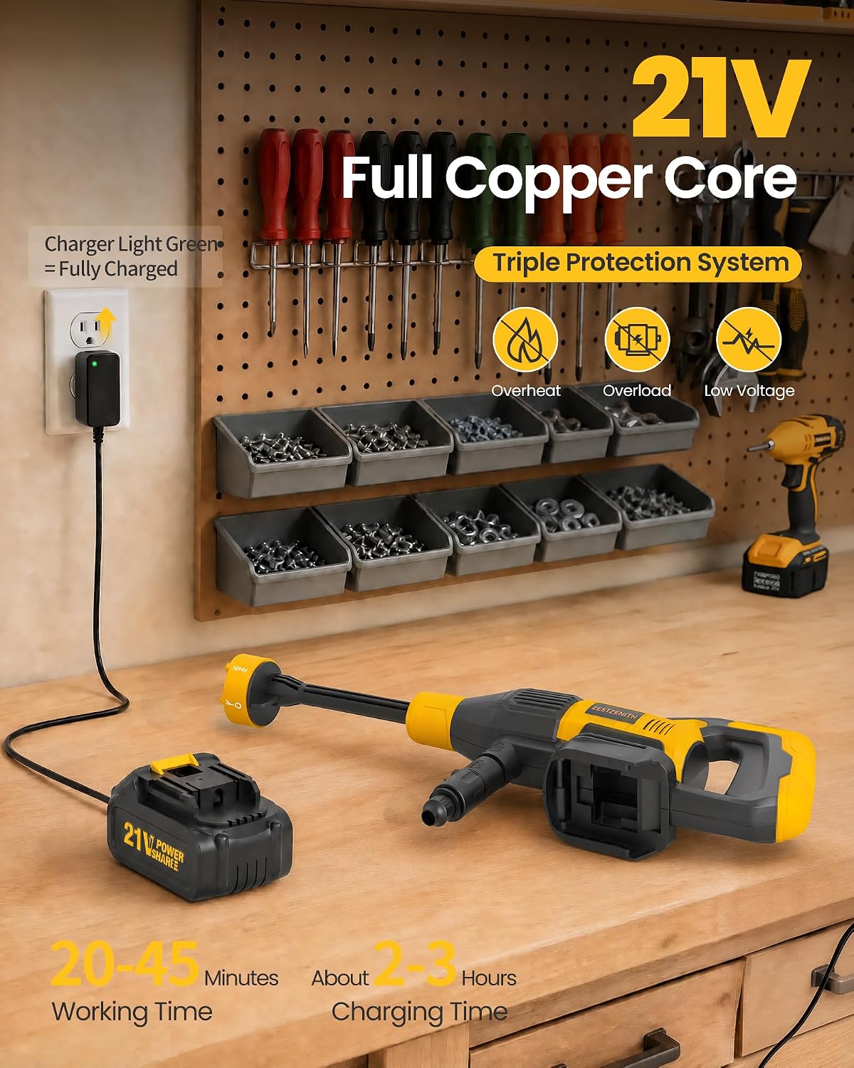 cordless power washer battery powered, portable cordless pressure showing dimensions