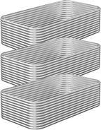 3 Pack Tall 4x2x1.5FT Raised Beds for Gardening, Corrugated Galvanized Steel Raised Garden Bed, Outdoor Metal Above Ground Garden Bed for Vegetables and Flowers