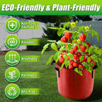 5 Gallon Grow Bags, 7 Pack Colorful Fabric Plant Pots with Handles for Garden and Outdoor Planting