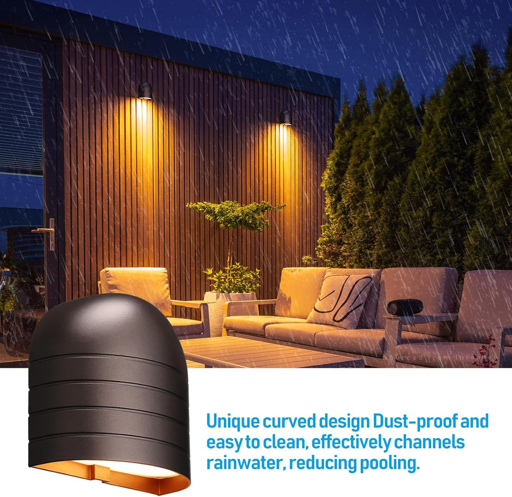LEONLITE 12-Pack 5CCT Low Voltage LED Deck Lights, 250LM Ultra Bright | 1800K/2700K/3000K/4000K/5000K, CRI90, 12-24V AC/DC, Anti Glare Step Railing Light, Fence Down Light, IP65, Oil Rubbed Bronze