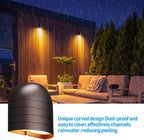 LEONLITE 12-Pack 5CCT Low Voltage LED Deck Lights, 250LM Ultra Bright | 1800K/2700K/3000K/4000K/5000K, CRI90, 12-24V AC/DC, Anti Glare Step Railing Light, Fence Down Light, IP65, Oil Rubbed Bronze