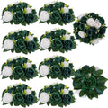 blosmon green flowers artificial for weddings: 10 pcs, main product view