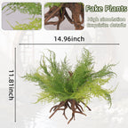 abzo fake plant artificial greenery potted plants, fake shown in use