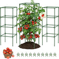 MQUPIN Tomato Cages,3 Packs Square Tomato Cage for Garden Plant Support,41 * 15 * 15in Heavy Duty Steel Plant Tower Stakes Trellis for Climbing Vegetables Flowers Fruits