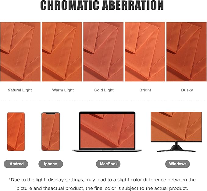 BONZER Waterproof Indoor/Outdoor Curtains for Patio Thick Privacy Wide Grommet Curtains for Bedroom, Living Room, Porch, Pergola, Cabana, 1 Panel, 110W x 95L inch, Mecca Orange