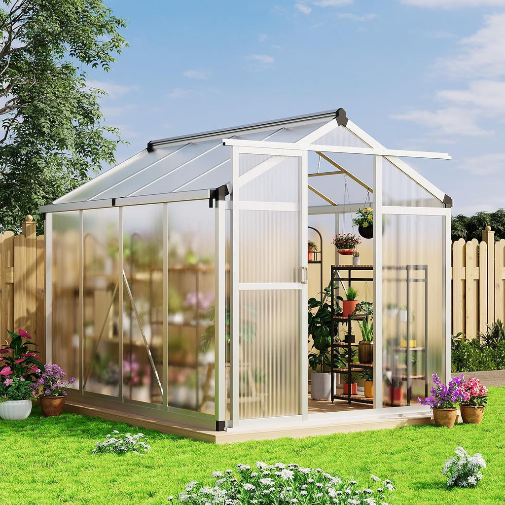 garvee 6x8 ft greenhouse - large aluminum greenhouses, main product view