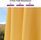 PURPLE LEAF 8' X 8' Patio Umbrella for Pool 7' High Offset Outdoor Cantilever Umbrella Swimming Pool Umbrella with 360°Rotation for Poolside Yellow