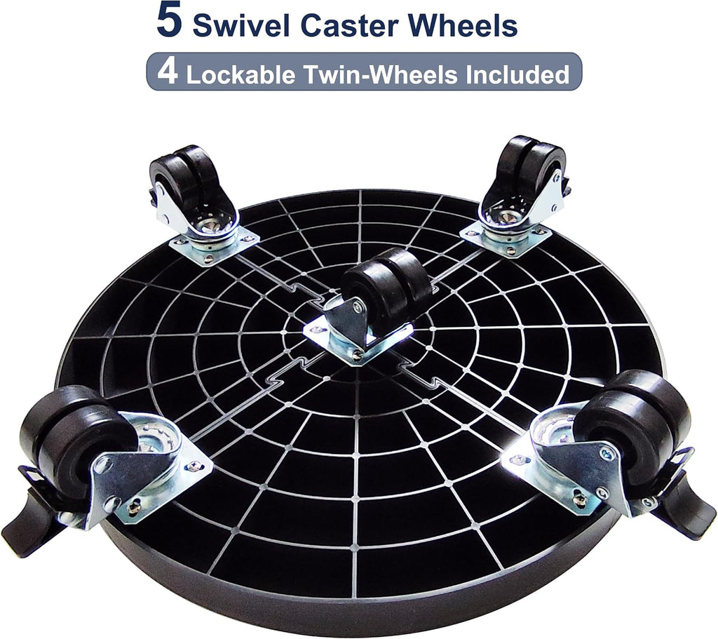 16 inch plant caddy with wheels outdoor indoor shown in use