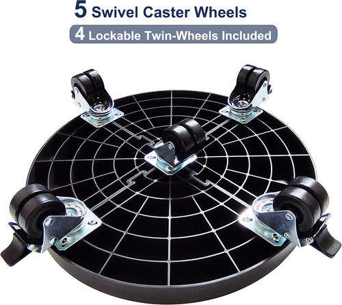 16 inch plant caddy with wheels outdoor indoor shown in use