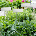 duraaamo 30 pcs metal large plant label stakes, close-up detail