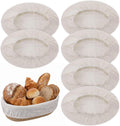 6 Pcs Sourdough Proofing Basket Liner, 10 Inch Oval Bread Proofing Cloth Liner for Banneton Basket Sourdough Baking Dough Baskets Cover (Cotton-Linen, Oval)