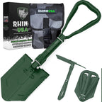 rhino usa folding survival shovel with pick, main product view