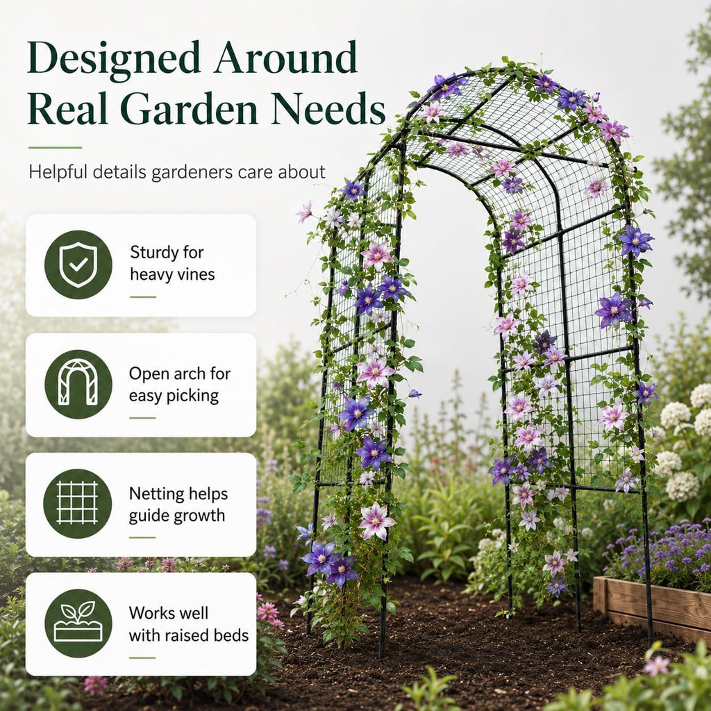 follook garden arch trellis for climbing plants outdoor on a desk or shelf