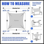 Royal Shade 16' x 20' White Rectangle Sun Shade Sail Canopy Outdoor Patio Fabric Screen Awning RTAPR1620 - UPF50+ 95% UV Blockage, Heavy Duty, Water & Air Permeable (We Make Custom Size)