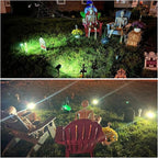 Solar Lights Outdoor Waterproof IP65, Solar Powered 76 LED 3 Lighting Modes Solar Spot Lights Outdoor for Yard Garden Landscape Pathway (Warm White, 4 Pack)