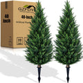 4ft artificial cedar topiary trees (2-pack) - uv, main product view