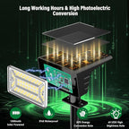 Solar Spot Lights Outdoor with 60 LED & Auto On/Off, 2 Pack Solar Lights Outdoor Waterproof IP68 with 3 Lighting Modes, 2-in-1 Solars Landscape Light for Outside, Garden, Yard(Warm White)