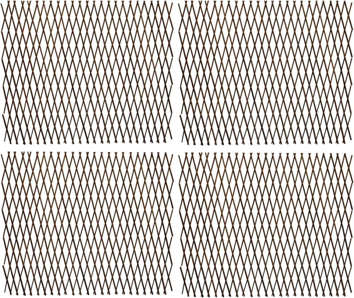 expandable garden trellis plant support willow lattice fence, main product view