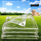 8' x 10' clear tarps heavy duty pvc, main product view