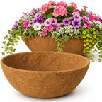 HFHOME 2PCS 20" Round Coco Liner Coco Replacement Liner Basket Window Box